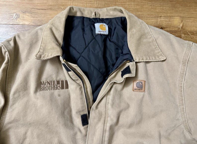 Vintage Carhartt Traditional Corduroy Collared Canvas Jacket Size XL(?) Reg afbeelding 5
