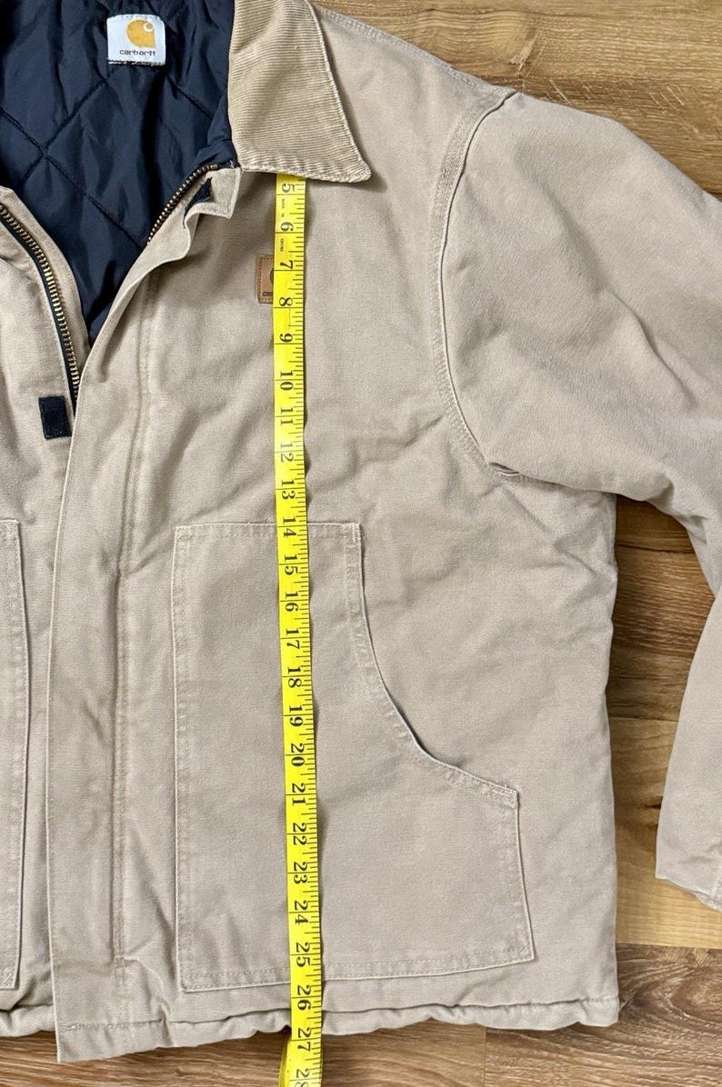 Vintage Carhartt Traditional Corduroy Collared Canvas Jacket Size XL(?) Reg afbeelding 4