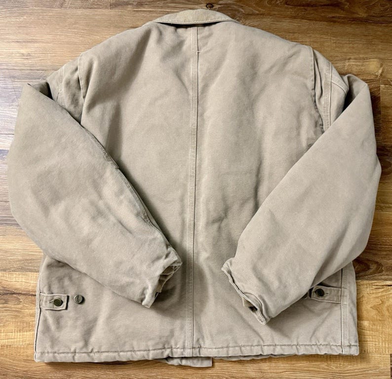Vintage Carhartt Traditional Corduroy Collared Canvas Jacket Size XL(?) Reg afbeelding 2