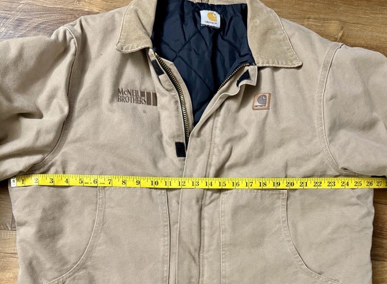 Vintage Carhartt Traditional Corduroy Collared Canvas Jacket Size XL(?) Reg afbeelding 3