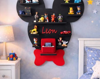 Personalized Tonie shelf with name | Wooden Toniebox wall shelf | Children's room decor | Gift for children | Tonies shelf