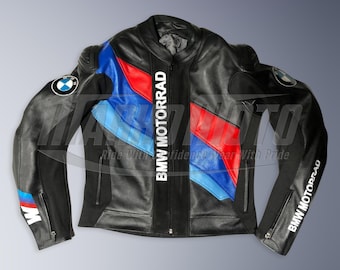 BMW Motogp Racing Leather Jacket: Cowhide Biker Jacket - Etsy