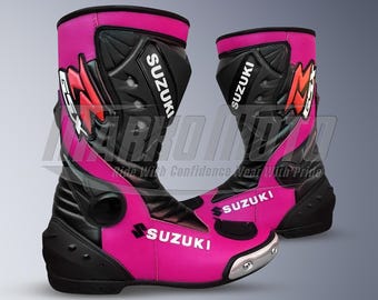 BMW Motorradレザーレーシングブーツ：高性能モーターサイクルブーツ