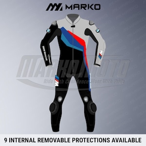 BMW Motorrad Leather Motorcycle Suit: Cowhide & Kangaroo Race Suit