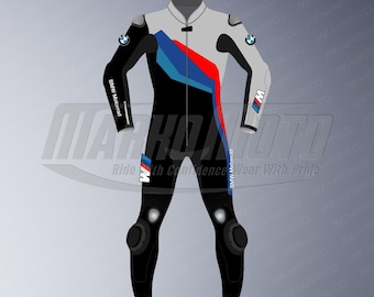 BMW Motorrad Leather Motorcycle Suit: Cowhide & Kangaroo Race Suit
