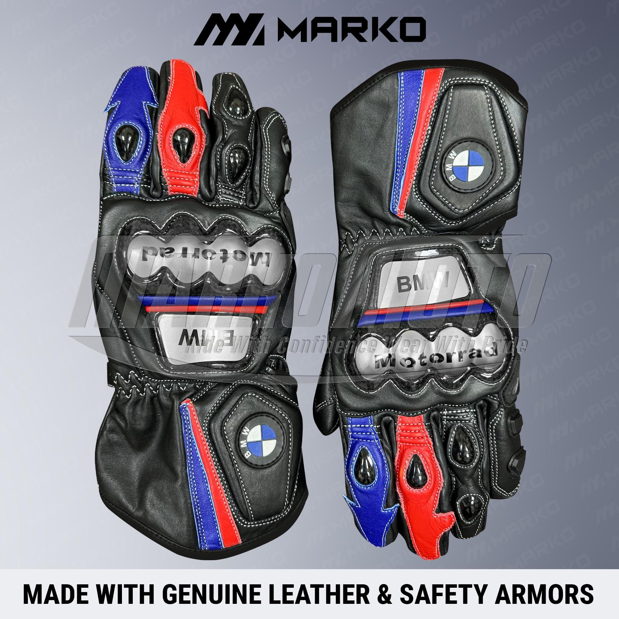 メンズ用　BMWMOTORRADバイク用グローブ BMW KEVLAR ケブラー 内レザー グローブ 手袋 Lサイズ位 二輪 バイク