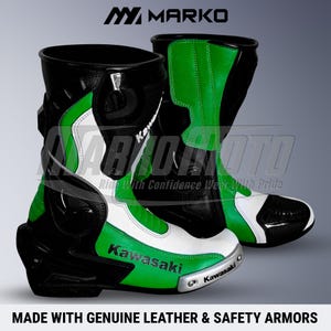 BMW Motorradレザーレーシングブーツ：高性能モーターサイクルブーツ