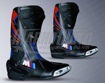 BMW Motorradレザーレーシングブーツ：高性能モーターサイクルブーツ