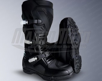 Vtg Alpenstars Leather Tech 4 Motocross 4 Buckle Boots Sz 12  display picture 2