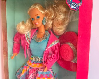 Vintage Barbie Doll, 1988 SuperStar Barbie, Mattel, Nuovo in scatola, NRFB, SuperStar Barbie, HTF RARE