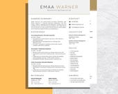 ATS Resume Template | ATS Friendly Resume | CV Template Word | Resume Google Docs | Minimalist Resume | Simple One Page Resume