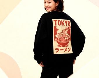 Tokyo Ramen Bowl Sweatshirt | Japanese Noodle Poster Graphic