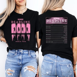 BlackPink Deadline World Tour 2025 T-Shirt, Deadline Shirt, Kpop Fan Tee, BlackPink Shirt, BlackPink Deadline Shirt, Kpop Music Fan Gifts