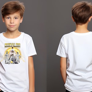 Youth Ronaldo Soccer T-shirt, Ronaldo Soccer Shirt, Kids Ronaldo Inspired Soccer T-Shirt, Football Merch Ronaldo Shirt, Ronaldo Fan Shirt