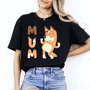Chilli Mum Heeler Family T-shirt, Funny Mom Shirt, Birthday Party Shirt, Era Shirt, Bluey Cartoon Character Shirt, Blue Dog Family Shirt
