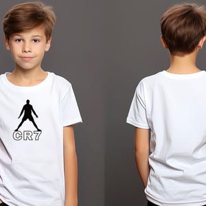 Youth Ronaldo Soccer T-shirt, Ronaldo Soccer Shirt, Kids Ronaldo Inspired Soccer T-Shirt, Football Merch Ronaldo Shirt, Ronaldo Fan Shirt