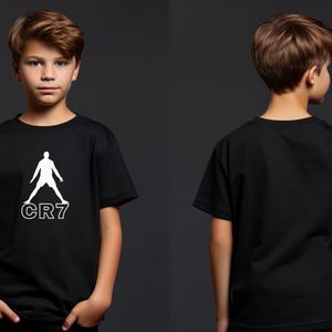 Youth Ronaldo Soccer T-shirt, Ronaldo Soccer Shirt, Kids Ronaldo Inspired Soccer T-Shirt, Football Merch Ronaldo Shirt, Ronaldo Fan Shirt