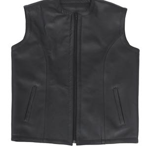 Men&#39;s Black Leather Vest | Classic Cut-Off Waistcoat | Handmade Leather Biker Style Vest | Sleeveless Western Vest for Men | Gothic Fashion