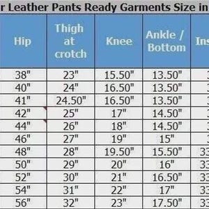 Biker Leather Pants in Genuine Cowhide, Double Zip Design with Custom Options image 8