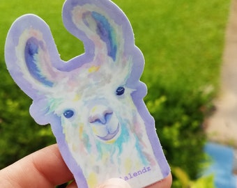 Super Cute Happy Llama Sticker