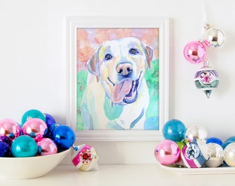 Custom Dog Portrait Watercolor Painting - The Perfect Gift!