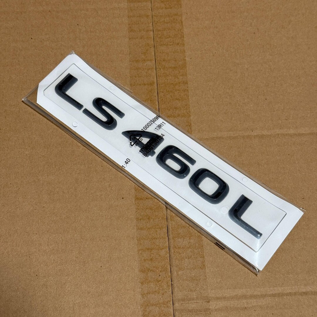 Lexus LS460L Black Letter Logo Badge Car Emblem Replacement - Etsy