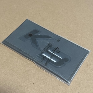 K3 Black Badge Emblem – Matte Black Lettering for KIA K3