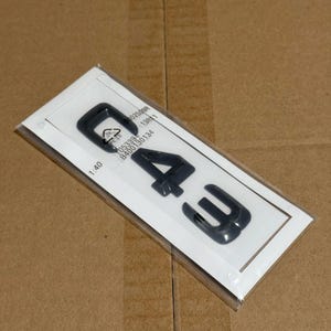 Mercedes Benz C43 Black Letter Logo Badge Car Emblem Replacement