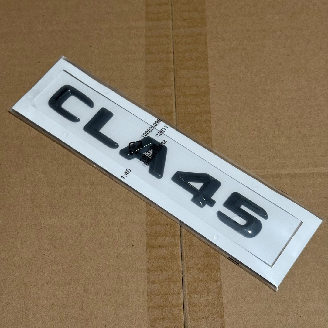 Mercedes Benz CLA45 Black Letter Logo Badge Car Emblem Replacement - Etsy