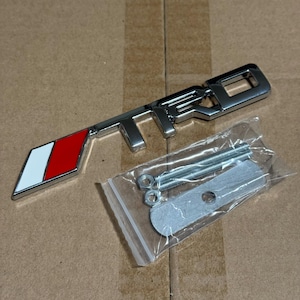 Toyota Racing Development TRD Front Grille Side Badge Chrome