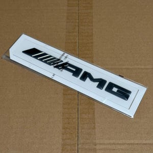Mercedes Benz AMG Black Letter Logo Badge Car Emblem Replacement