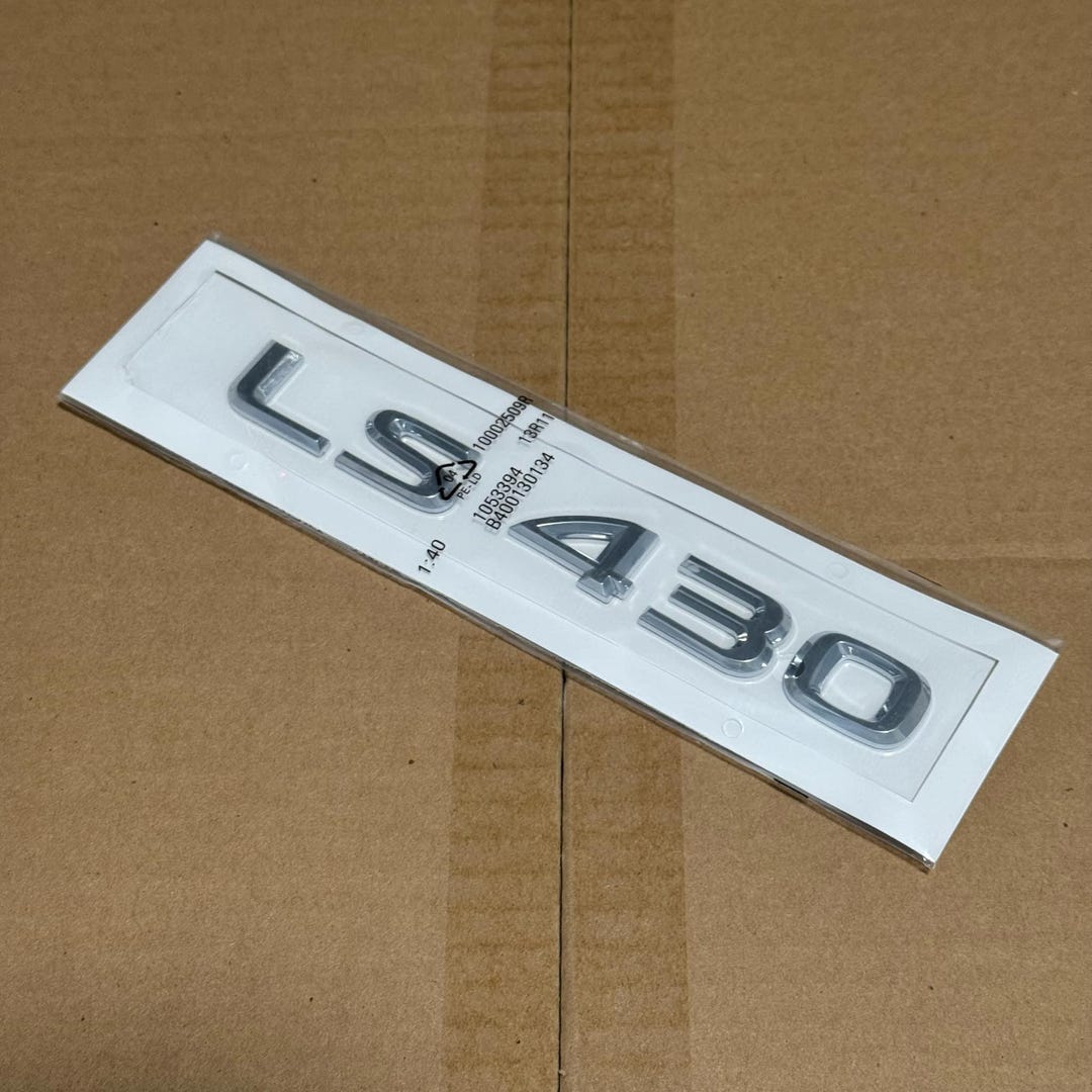 Lexus LS430 Chrome Letter Logo Badge Car Emblem Replacement - Etsy