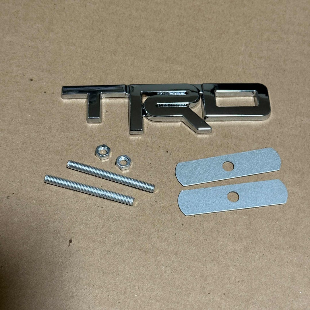 Toyota Racing Development TRD Letter Front Grille Side Badge Chrome - Etsy
