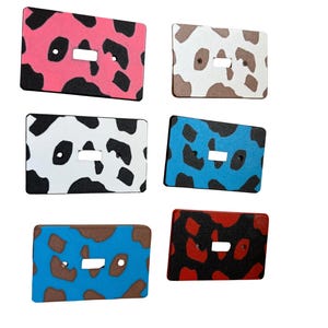 Cow Print Light Switch Plates – Vibrant Western Home Decor