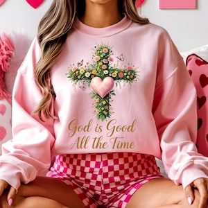 Floral God Is Good PNG: Christian Sublimation Design (Digital Download)