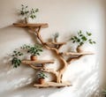 Handmade Nature-Inspired Tree Branch Wall Bookshelf product logo