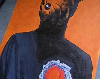 FAN ART TOBI | Illustration A4 | Art fait main | Idée cadeau fan d’animé | Décoration murale.