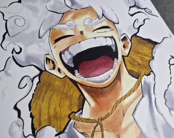 A4 Original Manga Drawing | A4 Illustration | Handmade Art | Anime Fan Gift Idea | Wall Decoration.