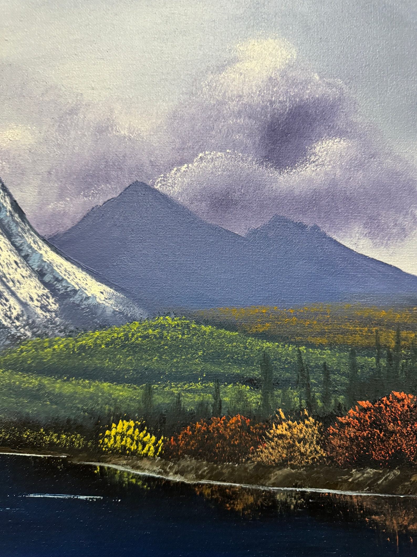 Mountain Lake Original Landscape Oil Painting on Canvas 16x20in - Etsy