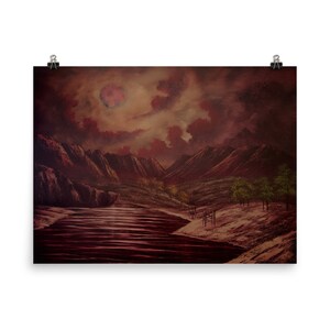 Zelda Breath of the Wild Blood Moon Print