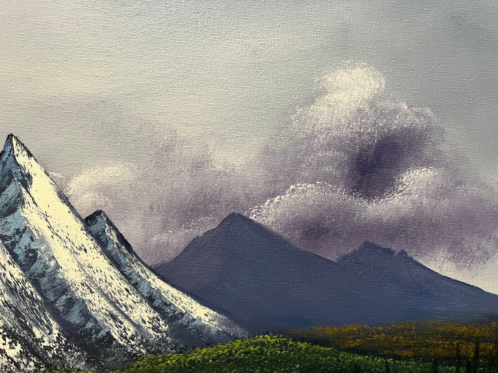 Mountain Lake Original Landscape Oil Painting on Canvas 16x20in - Etsy