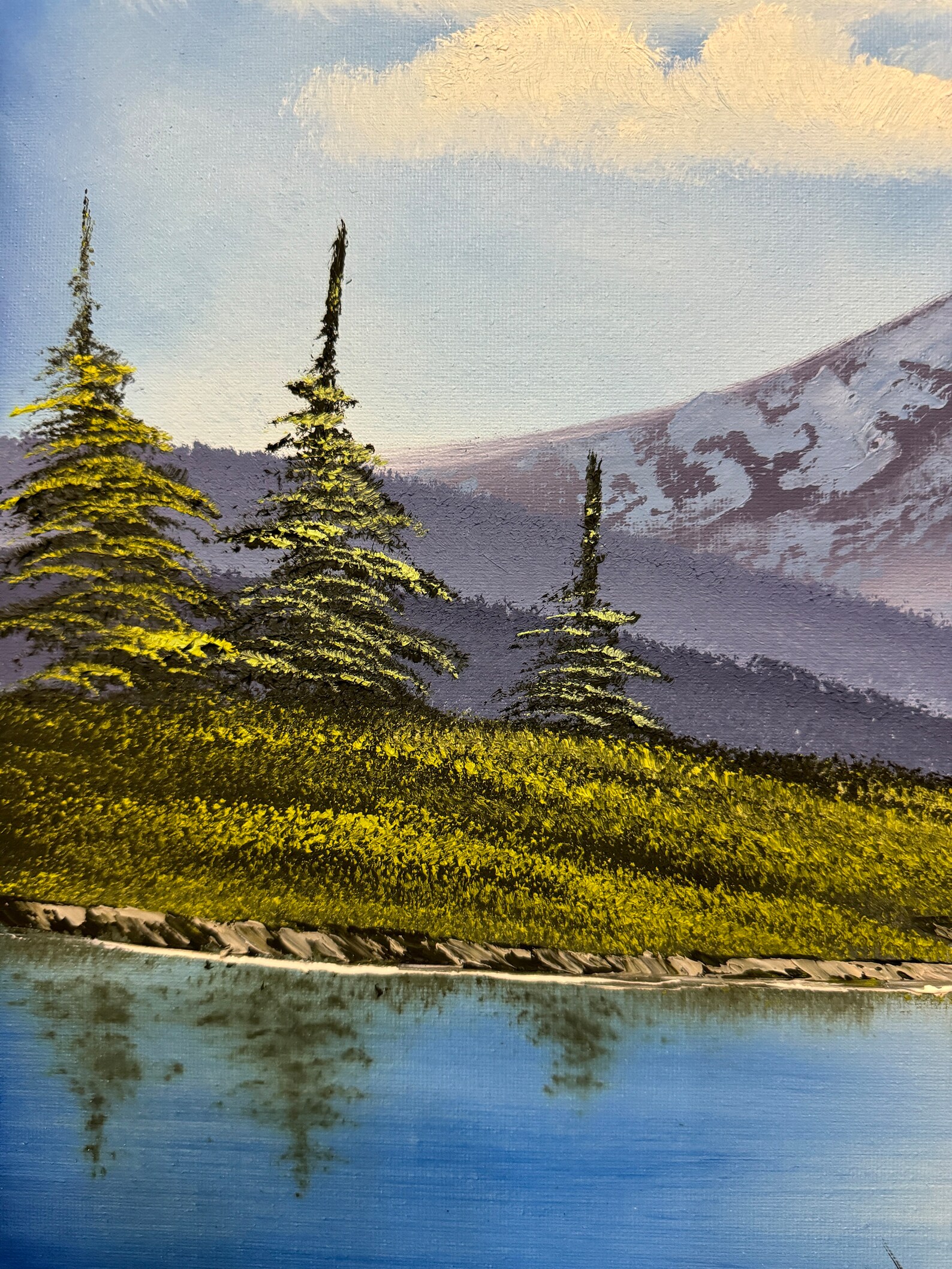 Mountain Lake Original Landscape Oil Painting 16x20 - Etsy