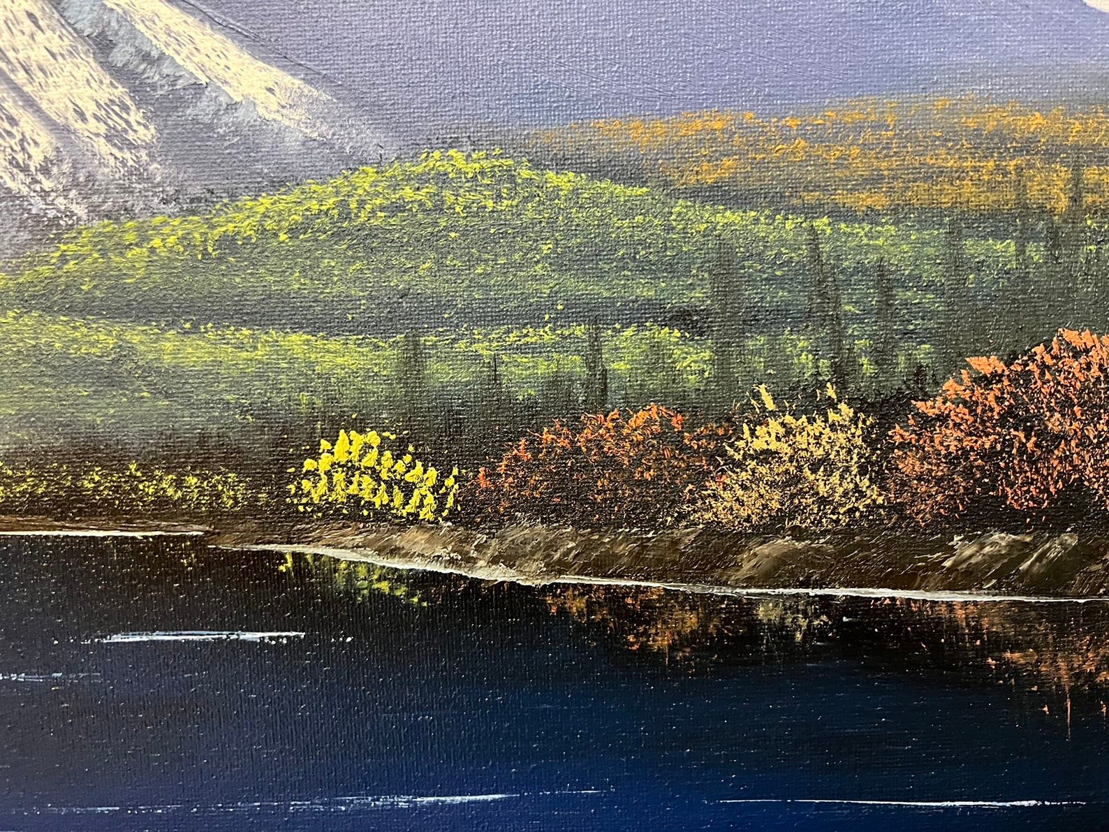 Mountain Lake Original Landscape Oil Painting on Canvas 16x20in - Etsy