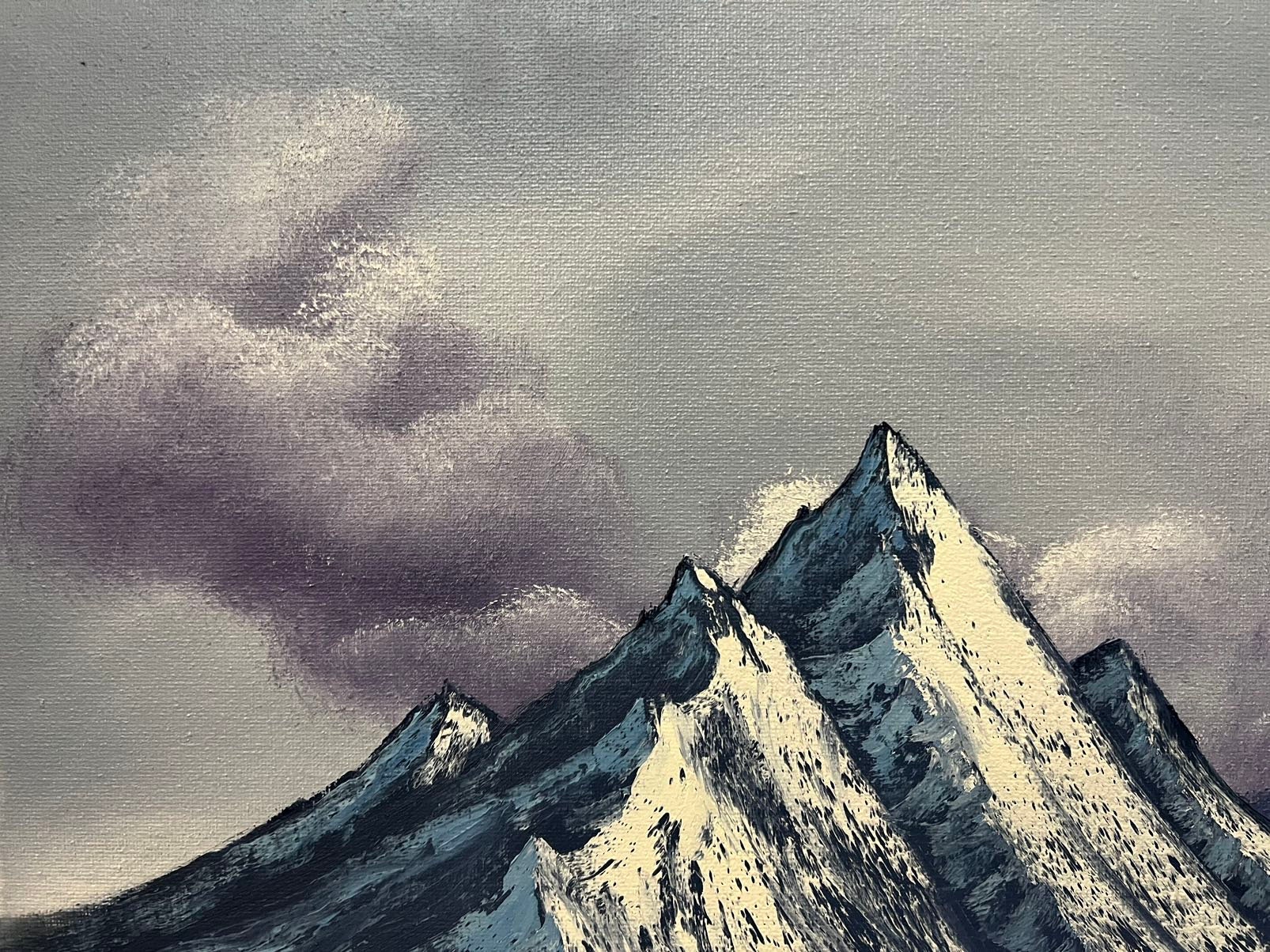 Mountain Lake Original Landscape Oil Painting on Canvas 16x20in - Etsy