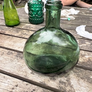 Green Demijohn/Wine Bottle