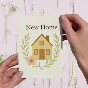 New Home Card, New Home Card, Congratulations Card, Housewarming Card, New Home Gift, Greeting Card