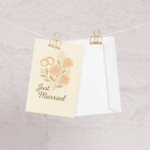 Biglietti d'auguri per anniversario - Acquerello minimalista, biglietto fatto a mano, auguri illustrativi, moderno, busta inclusa, biglietto d'auguri unico