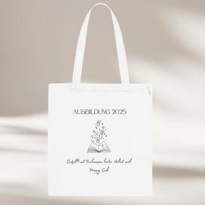 Personalized bag training 2025 passed, jute bag, graduation gift tote bag, gift idea graduate
