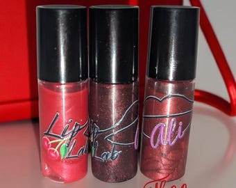 Triple threat 3 pack Lip Gloss: Tinted, Flavored, Vegan, Cruelty-Free