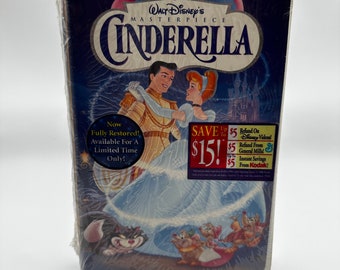 1995 *SEALED* Cinderella VHS Deadstock